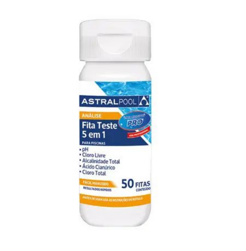 Fita teste astralpool tubo 5x1